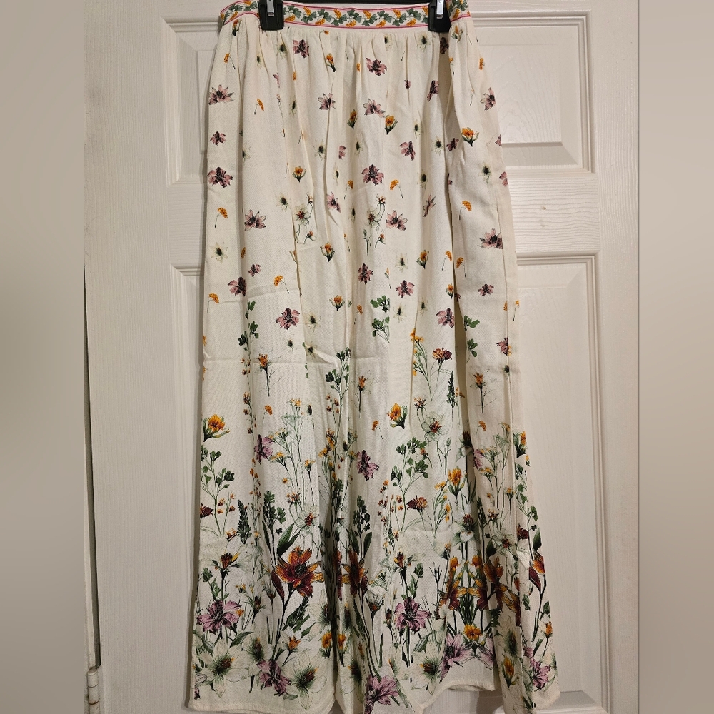 Max Studio Multicolor Floral Maxi Skirt